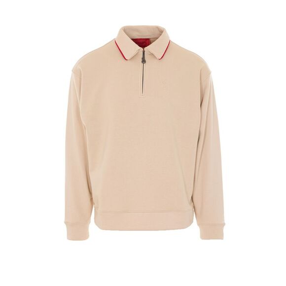 Vision Of Super Men Logo Half Zip Polo
